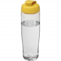 H2O Active® Tempo 700 ml flip kansi urheilujuomapullo, Läpinäkyvä / keltainen