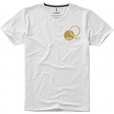 Logo trade liikelahjat mainoslahjat kuva: Kawartha short sleeve men's organic V-neck t-shirt