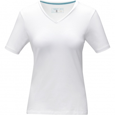 Logotrade mainoslahja ja liikelahja kuva: Kawartha short sleeve women's organic V-neck t-shirt