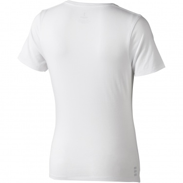 Logotrade liikelahja tuotekuva: Kawartha short sleeve women's organic V-neck t-shirt