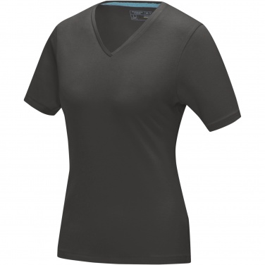 Logo trade mainostuote kuva: Kawartha short sleeve women's organic V-neck t-shirt