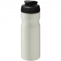 H2O Active® Eco Base 650 ml -urheilujuomapullo läppäkannella, Norsunluu valkoinen / tasainen musta