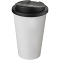 Americano® 350 ml muki, läikyttämätön kansi, Valkoinen / tasainen musta