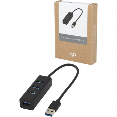 Logotrade mainostuotet kuva: ADAPT alumiininen USB 3.0-keskitin