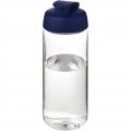 H2O Active® Octave Tritan™ 600 ml urheilujuomapullo pikalukittavalla korkilla, Läpinäkyvä kirkas/sininen