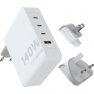 Logotrade liikelahjat kuva: Xtorm XVC2140 GaNUltra 140 W matkalaturi 240 W USB-C PD -kaapelilla