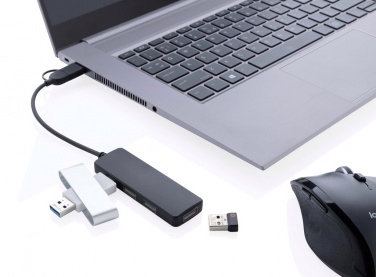 Logo trade liikelahja kuva: RCS USB hub tuplaliitännällä kierrätetystä muovista