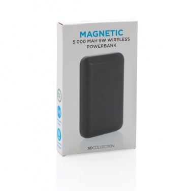 Logotrade mainoslahjat kuva: Magneettinen 5000mAh 5W langaton virtapankki