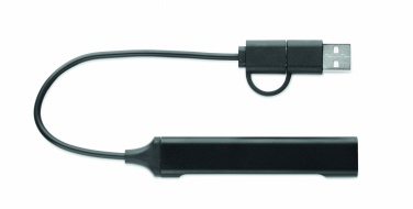 Logotrade mainoslahja ja liikelahja kuva: USB 4 portin keskitin 19 cm