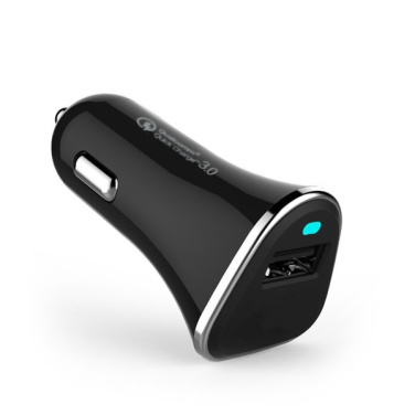 Logotrade liikelahja tuotekuva: Autolaturi (Qualcomm Quick Charge 3.0)