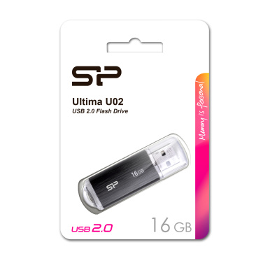 Logo trade liikelahjat mainoslahjat kuva: Pendrive Silicon Power Ultima U02 2.0