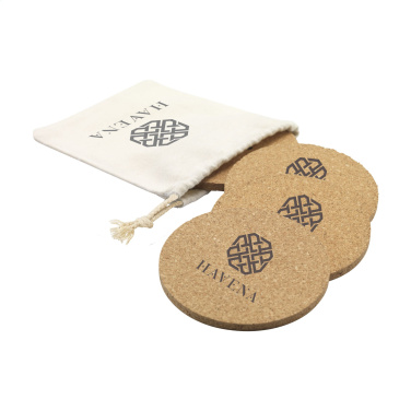 Logotrade mainoslahjat ja liikelahjat tuotekuva: Cork Coaster Set