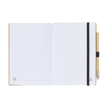 Logotrade mainoslahja tuotekuva: BambooPlus Paper Notebook A5 - Inkless Pen