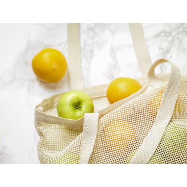 Logo trade mainoslahja kuva: Natura Organic Mesh Shopper (180 g/m²) ostoskassi