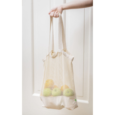 Logotrade liikelahja mainoslahja kuva: Natura Organic Mesh Shopper (180 g/m²) ostoskassi