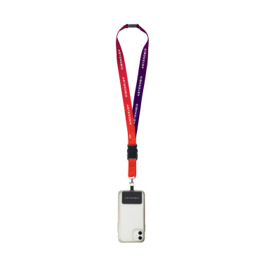 Logotrade mainoslahjat kuva: Lanyard Promo Complete Sublimatie RPET 2 cm ja Patch