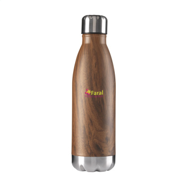 Logo trade mainoslahjat tuotekuva: Topflask Wood 500 ml juomapullo