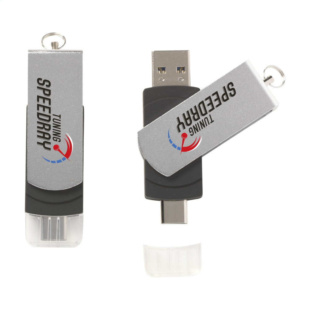 Logotrade mainostuotet kuva: USB Dual Connect 3.0 - Type-C 16 Gt