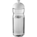 H2O Active® Eco Base 650 ml -urheilujuomapullo kupukannella, Läpinäkyvä / valkoinen