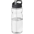 H2O Active® Eco Base 650 ml -urheilujuomapullo kaatonokkakannella, Läpinäkyvä / tasainen musta