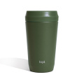 Topl Recycled Steel To Go Tumbler Patented 360 Lid 354ml, vihreä