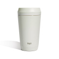 Topl Recycled Steel To Go Tumbler Patented 360 Lid 354ml, ruskea