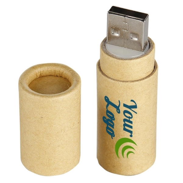 Logotrade mainostuotet kuva: Pahvista valmistettu USB-tikku