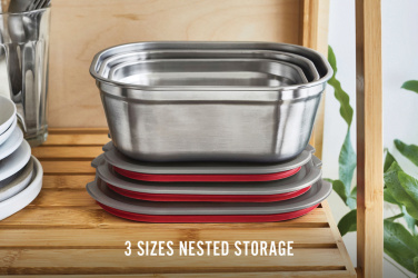 Logo trade liikelahja kuva: Black+Blum 3-osainen ateriarasiasetti – S, M, L