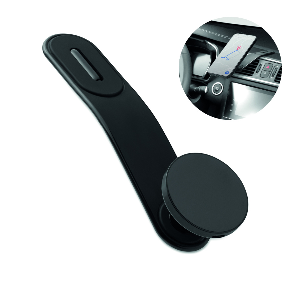 Logotrade mainostuote tuotekuva: 15W magneettinen autolaturi