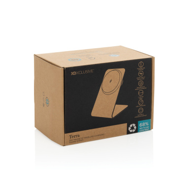 Logo trade mainoslahjat tuotekuva: Terra alumiininen 15 W:n magneettinen langaton latausteline