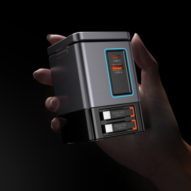 Logo trade liikelahjat tuotekuva: Urban Vitamin Sacramento 105WGAN -laturi, kaapelit