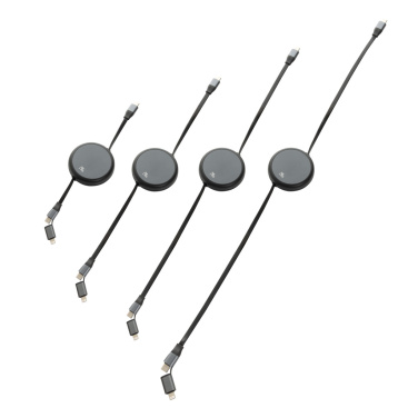 Logotrade mainostuotet kuva: Terra RCS 240W kierrätysalumiini 2 in 1 vetokaapeli