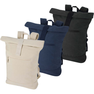 Logotrade mainoslahja tuotekuva: Recanvas 14" GRS-kierrätetty rullattava reppu, 16 L