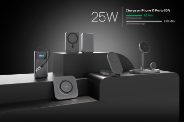 Logotrade liikelahjat kuva: Quantum ultra-nopea 10 000 mAh magneettinen 25 W powerbank.