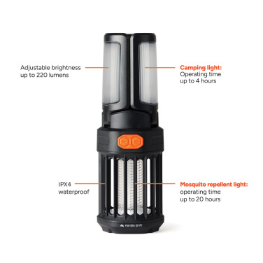 Logo trade mainoslahjat tuotekuva: Nordic Drift Titan kannettava hyttyskarkotin ja retkivalo