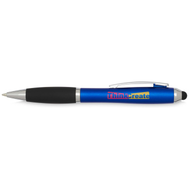 Logotrade mainoslahja tuotekuva: Nash-kosketusnäyttökynä-kuulakärkikynä (musta muste)