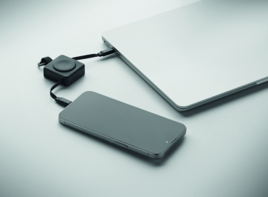 Logo trade liikelahja mainoslahja tuotekuva: Kelautuva 100 W:n USB-C-kaapel