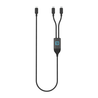 Logotrade liikelahjat kuva: Terra 100 W RCS -kaapeli, kaksi USB-C-liitäntää