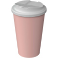 Americano® Infiniti 350 ml:n eristetty juomamuki, jossa on roiskesuojattu kansi, Vaalea punastus