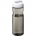 H2O Active® Eco Base 650 ml sportinis buteliukas su atverčiamu dangteliu, Medžio anglis / balta