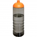 H2O Active® Eco Treble 750 ml sportinis buteliukas su kupolu dangteliu , Medžio anglis / apelsinas