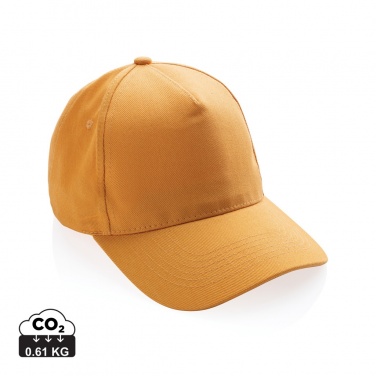 Logotrade dovana nuotrauka: Impact 5-panel 280gr Perdirbtos medvilnės kepuraitė su AWARE™ žymekliu