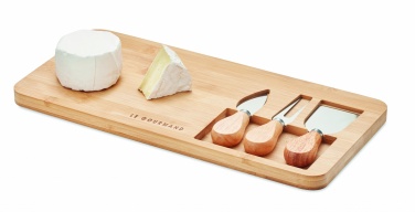 Logotrade dovana nuotrauka: Bamboo Cheese lentų rinkinys