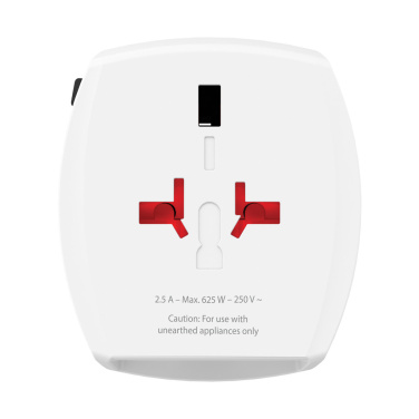 Logotrade dovana nuotrauka: SKROSS World Travel Adapter MUV 2 polių su USB A ir C