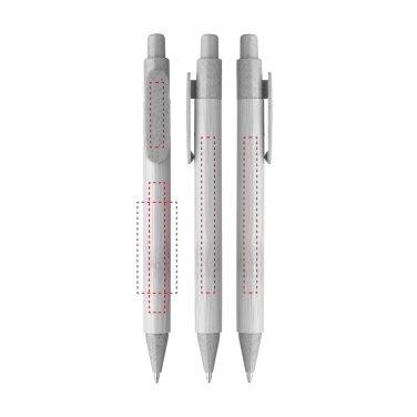 Logotrade firminės dovanos nuotrauka: Bamboo Wheat Pen kviečių šiaudų tušinukas