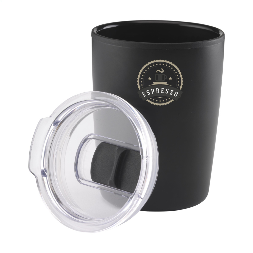 Logotrade reklaminės dovanos nuotrauka: Espresso-to-Go puodelis RCS perdirbto plieno 170 ml