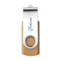 USB Twist Bamboo iš sandėlio 4 GB, bambuko