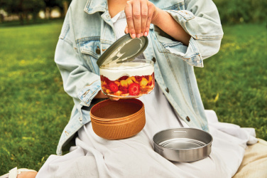 Logotrade reklaminės dovanos nuotrauka: Black+Blum stiklinis pietų dubuo 750ml