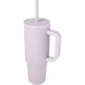 Brady 900 ml RCS sertifikuota termo stiklinė su silikoniniu šiaudeliu, Alyvinė