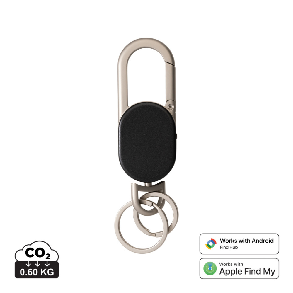 Logotrade reklaminiai produktai nuotrauka: Dviguba raktų pakabukas su „Keyfinder“ funkcija ir vietos nustatymu visame pasaulyje